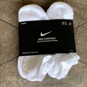 NIKE EVERYDAY COTTON CUSHIONED NO SHOW SOCKS